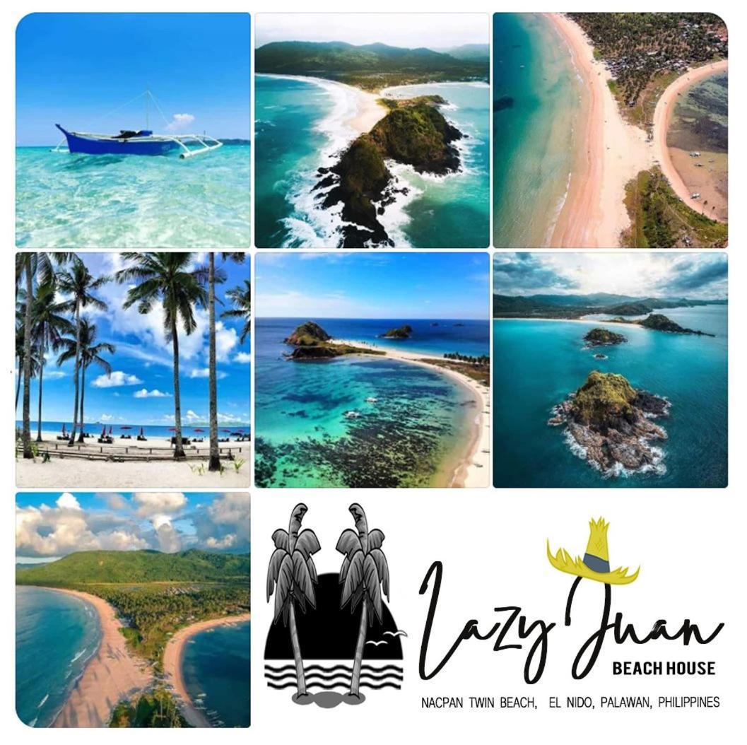 Lazy Juan Beach House Nacpan El Nido Exterior foto
